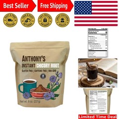 Instant Chicory Root Powder, 8 oz – Caffeine & Gluten Free Coffee Alternative