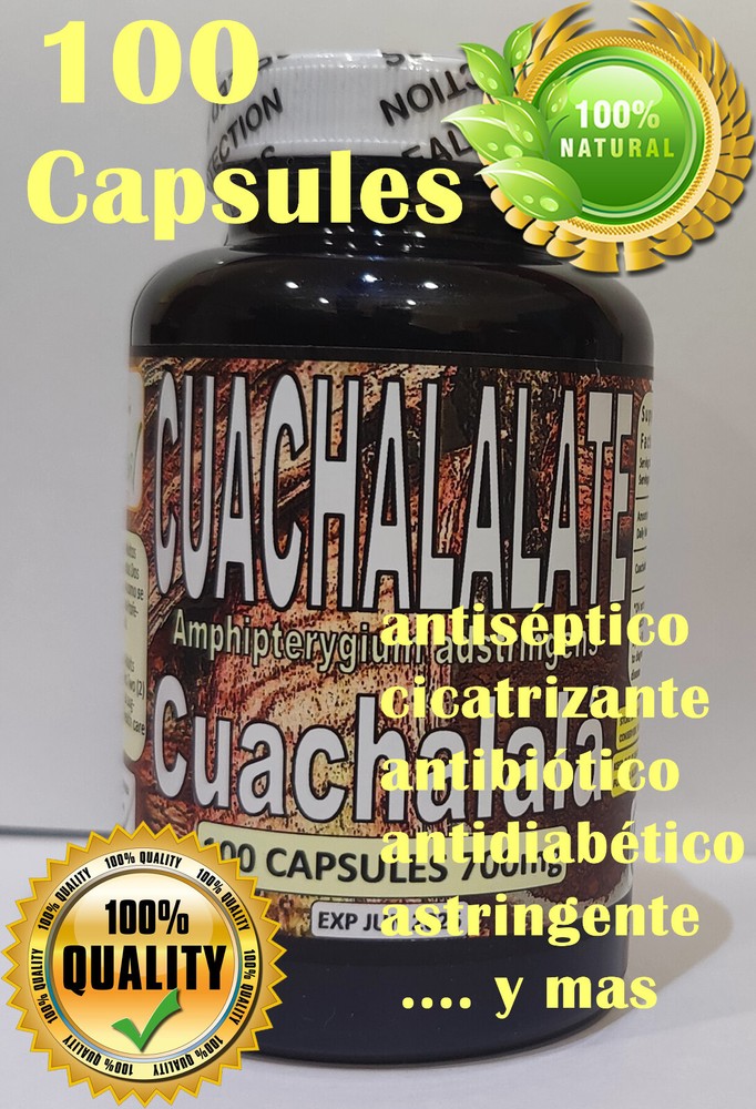Cuachalalate Bark Seca Palo Cuachinala 100 Caps Organic Wild Mexican herbs !!!