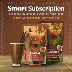Cacao Powder Organic 35Oz. Unsweetened, Non-Alkalized and Pure. Cocoa Powder Sub