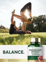 Pomegranate Extract Capsules | 11,250 mg | 100 Count | Non-GMO | by Carlyle