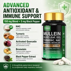 Lung Cleanse Advanced Complex Capsules – Detox, Lung & Respiratory Health 60ct