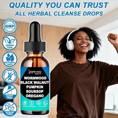 Parasite Cleanse Tincture/Extract-Wormwood,Black Walnut Hull, Clove,Best Quality
