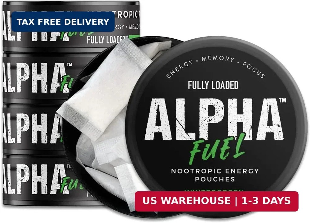 Fully Loaded Alpha Fuel Nootropic Pouches (Wintergreen Fuel) – Nootropic Energy