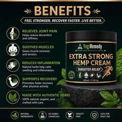 Hemp Cream Herbal Blend Soothing Balm Muscle Recovery and Joint Comfort – 100ml
