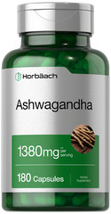Ashwagandha Capsules 1380mg | 180 Count | Non-GMO, Gluten Free | by Horbaach