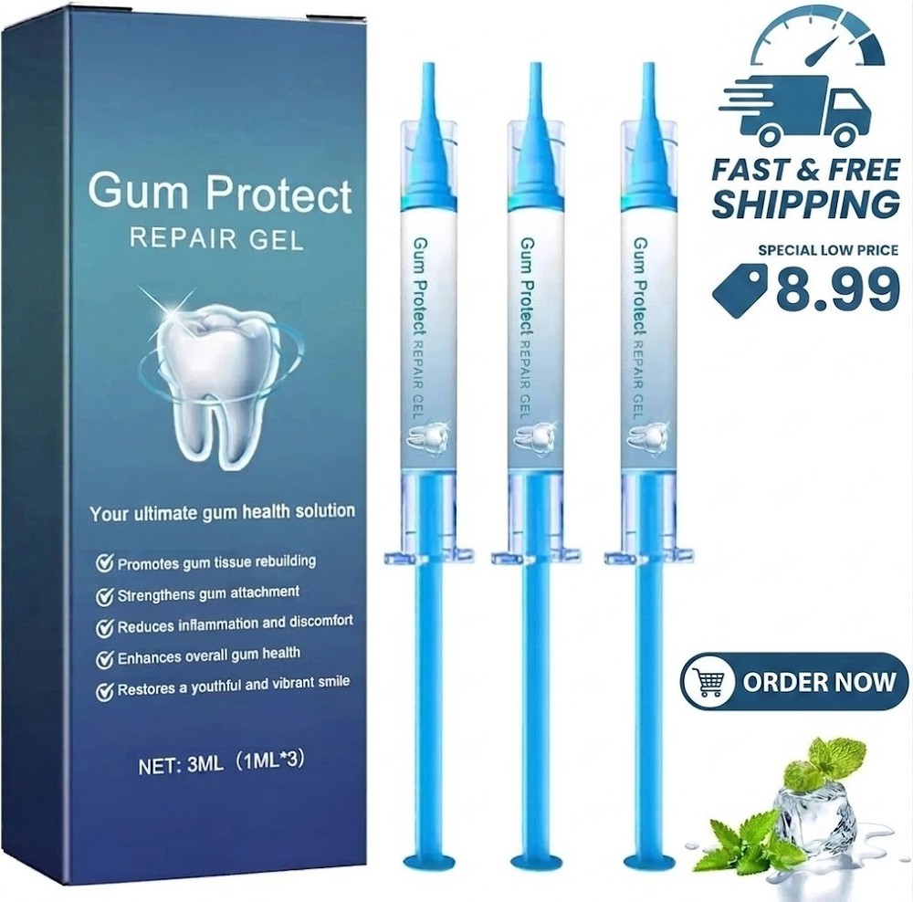 3Pcs Gum Protect Dental Repair Gel, Deep Cleaning Oral Gel, Fresh Breath Support