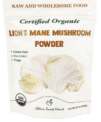 Cherie Sweet Heart New Organic Lion’s Mane Mushroom Powder 3.5oz/100g