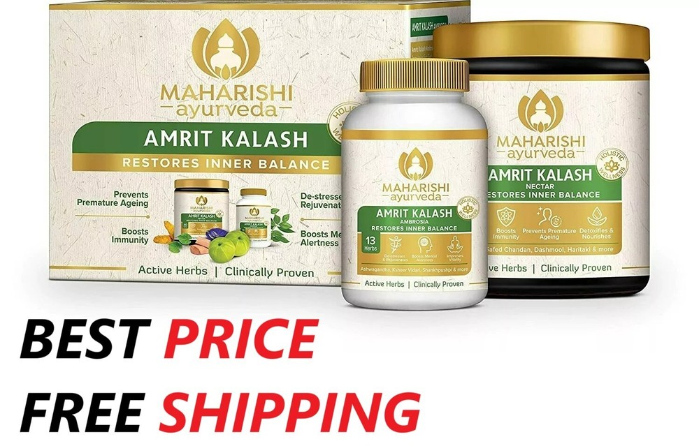 MAHARISHI AMRIT KALASH Combo Pack LONG EXPIRY – FREE SHIP WORLDWIDE