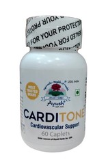 Carditone Ayush Herbs 60 caps (New Label Same Formula) Cardiovascular Support FS
