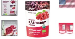 Non-GMO Freeze-Dried Raspberry Powder 6oz – Perfect for Recipes & Shakes