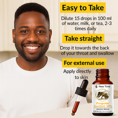 1 oz Bee Propolis Tincture 20% – Alcohol-Based, Pure, Natural Immune Support