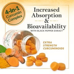 Turmeric Curcumin Supplement Gummies – 95% Curcuminoids 60 Count (Pack of 1)