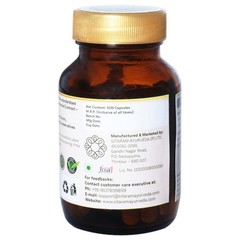 Sitaram Brahmi 60 Capsule More Potent 600 MG Mind wellness Improves Alertness
