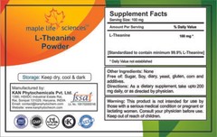 L-Theanine Powder 99.9% pure Reduce Stress Improve Sleep Boost Concentration