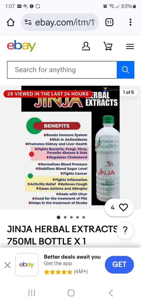 Jinja Herbal Extracts (750ml)