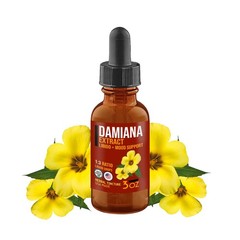 Damiana Extract – Liquid Tincture – EASY drops – Relax Mood Libido – USA