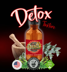 Detox Cleanse Tincture – Natural Plant Extracts – Easy Liquid Drops Drink Tea