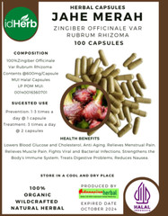 FRESH CAPSULE JAHE MERAH NATURAL HERBAL PREMIUM ORGANIC