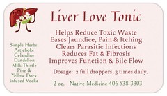 Liver Love Tonic~ Cleans Fatty Liver, Removes Toxins & Infections, Rejuvenates