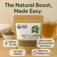 Stinging Nettle Seeds – 100% Pure Organic Urtica Dioica – Energy & Wellness
