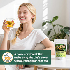 Dandelion Leaf & Root Tea Bag Pure and Natural Graviola 100 Teabags