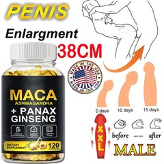 #1 BEST-MALE THICKER ENLARGER LONGER BIGGER 3″ GROWTH ENLARGEMENT 120 CAPSULES