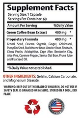 antioxidant water system – GREEN COFFEE CLEANSE 400MG 1B- green coffee supplemen