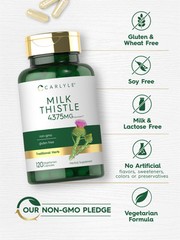 Milk Thistle Capsules 4375mg | 120 Count | Vegetarian, High Potency | by Carlyle