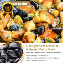 Black Garlic 908g 2 lb Jar Whole Peeled Aged 90 Days Ready to Eat No Preservativ