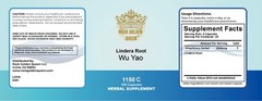 1150C Wu Yao, Lindera Root, 100 Capsules/bottles, 2bottles