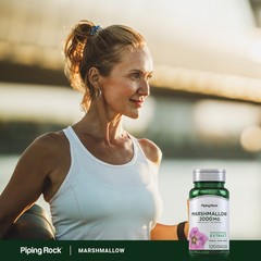 Marshmallow Root Capsules | 2000mg | 120 Count | Non-GMO | by Piping Rock