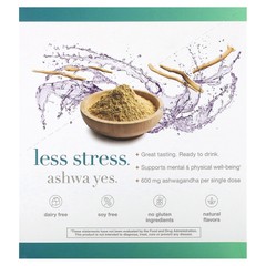 Ashwagandha Liquid, Blueberry, 600 mg, 12 Pouches, 1 fl oz (30 ml) Each