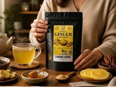8 Oz Ginger Root Powder, Ground Pure Natural Zingiber Jengibre, Non-GMO