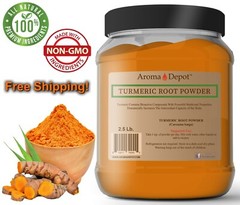 2.5 lb Turmeric Root Powder 100% Pure Curcuma Longa Tumeric 40 oz JAR