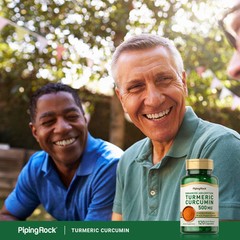 Turmeric Curcumin with Black Pepper | 500mg | 120 Capsules | by Piping Rock