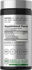 Dandelion Root Capsules 1800mg | 120 Count | Non-GMO, Gluten Free | by Horbaach