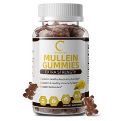 3X Mullein Leaf Gummies 200mg Support Respiratory System Health Lung Cleansing