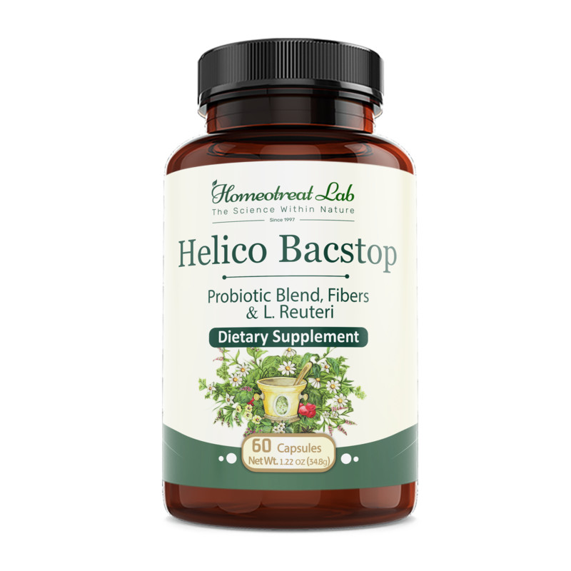 Helicobacter Pylori Professional Organic Treatment 60 Capsules | KOSHER