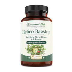 Helicobacter Pylori Professional Organic Treatment 60 Capsules | KOSHER
