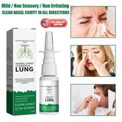 Organic Herbal Lung Cleanse Repair Nasal Spray for Smokers Congestion Allergy