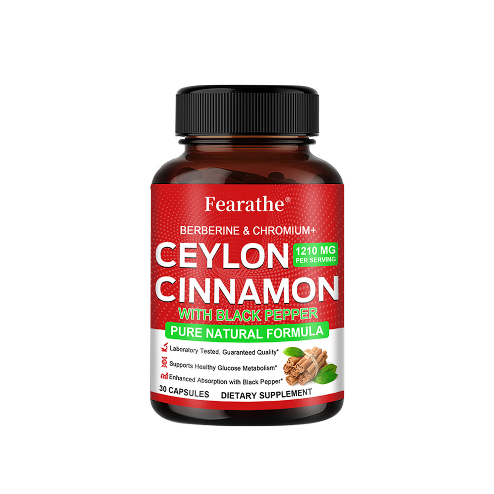 Berberine Ceylon Cinnamon for Heart, Blood Sugar & Immune Health 30 To 120 Caps