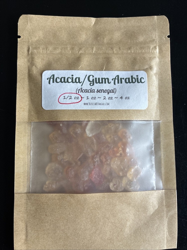 Acacia/Gum Arabic (Acacia Senegal) Dried Gum Pieces 0.5 oz