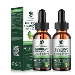 2X Soursop Graviola Liquid Drop for Cell Support & Regeneration, Immune Boost