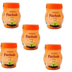 Patanjali Hing Goli Pachak 100g x 5 Bottles, Supports Digestion, Expiry Sep 2025