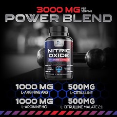 Nitric Oxide Booster Extra Strength- L Arginine 3X Strength Nitric Oxide Support