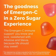 Emergen-C Zero Sugar Immune Support Adult Gummies 36 36 Count (Pack of 1)