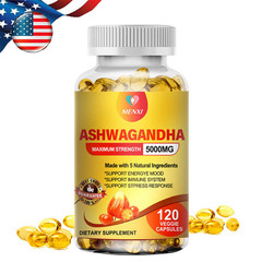 Ashwagandha Supplements Extra Strength Ashwagandha Capsules 5000mg, 120 Softgels