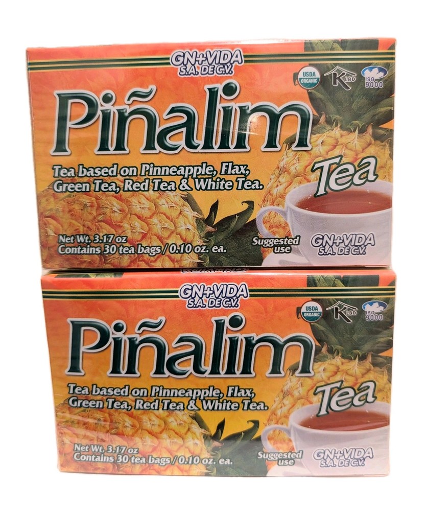 2 Pack! Pinalim Tea GN+Vida 60 days Pinalim Pineapple Diet FREE SHIPPING