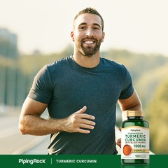 Turmeric Curcumin with Black Pepper | 1000mg | 180 Capsules | by Piping Rock