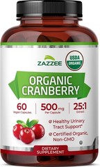 Essential Urinary Support with Organic Cranberry 25:1 Extract – 500mg Capsules